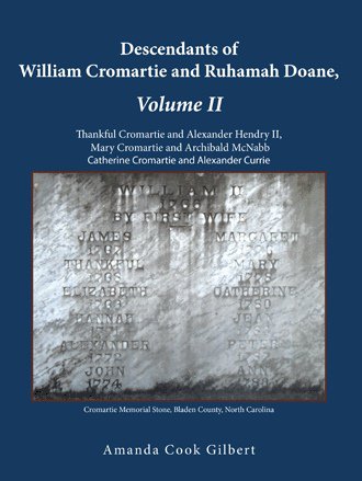 Descendants of William Cromartie and Ruhamah Doane \u002D Volume II